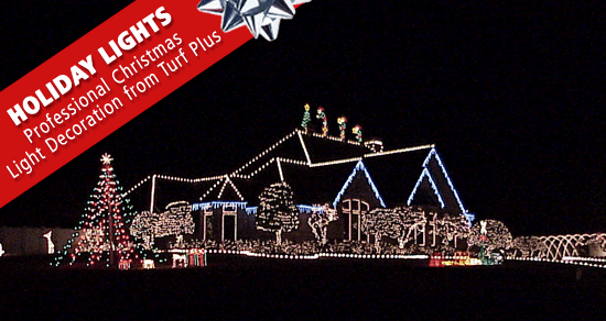 Let Turf Plus Install Your Holiday Lights